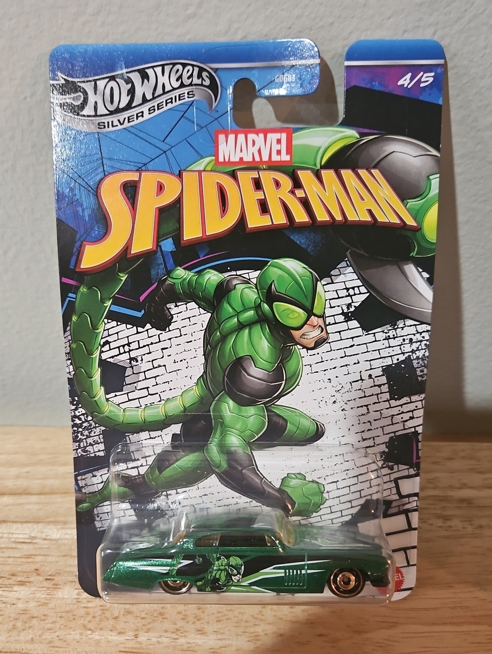 Hot Wheels Marvel Spider-Man Scorpion Fish'd & Chip'd 4/5 Silver Series